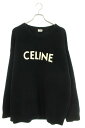 セリーヌバイエディスリマン CELINE by Hedi Slimane　サイズ:M 21AW 2A19R423P ロゴワッペンオーバーサイズニット(ブラック)bb411#rinkan*B