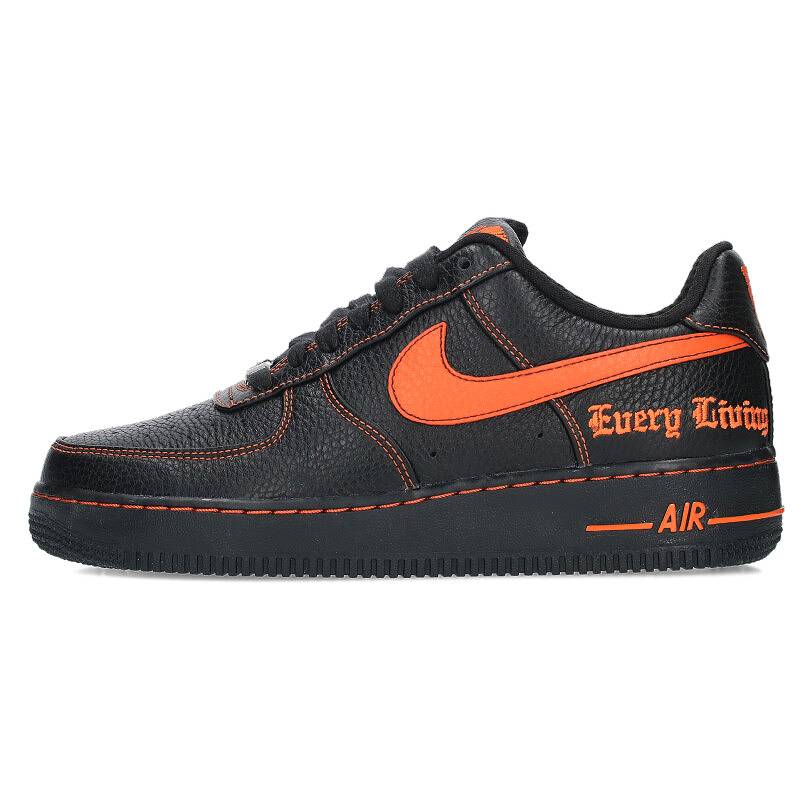 ナイキ NIKE ×ヴィーロン VLONE サイズ:24.5cm AIR FORCE 1 LOW VLONE AA5360-001 エアフォース1ヴィーロンスニーカー(ブラック×オレンジ)【722132】【OM10】【メンズ】【小物】【中古】bb346 rinkan S