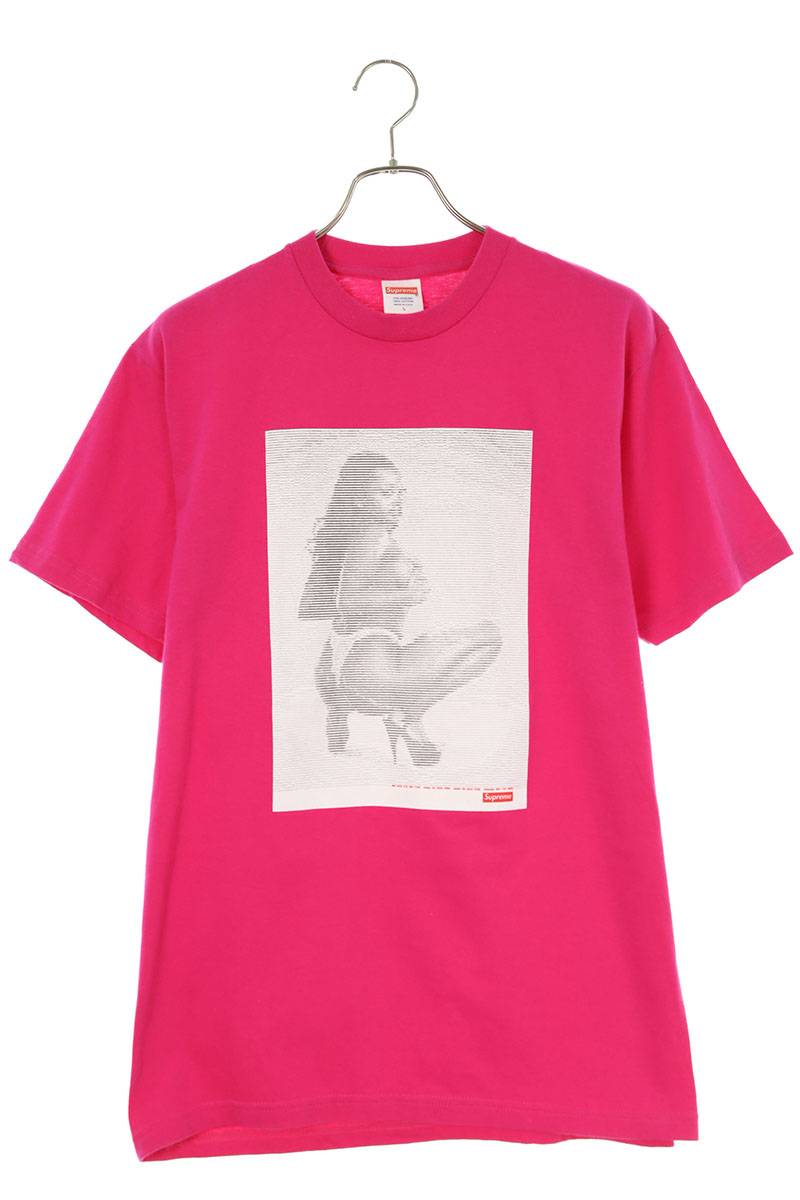 シュプリーム SUPREME　サイズ:L 17SS Digi Tee デジプリントTシャツ(ピンク)【601042】【BS99】【メンズ】【中古】bb51#rinkan*B