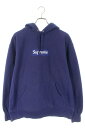 シュプリーム SUPREME サイズ:M 21AW Box Logo Hooded Sweatshirt ボックスロゴフーデッドパーカー(ネイビー)【211042】【SB01】【メンズ】【中古】bb411 rinkan C