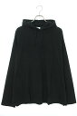 ヴェトモン VETEMENTS サイズ:S 24SS UE64LS300B ブラックアウトロゴフードカットソー(ブラック)【501042】【BS55】【メンズ】【新古品】bb20#rinkan*A