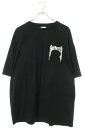 バーバリー Burberry　サイズ:L 8070132 メタルロゴプリントTシャツ(ブラック)【323042】【OM10】【メンズ】【中古】bb127#rinkan*D
