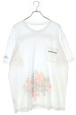 クロムハーツ Chrome Hearts　サイズ:XXL MLTCOL CEM CRS T-SHRT マルチセメタリークロスプリントTシャツ(ホワイト×マルチ)【724042】【SS07】【メンズ】【中古】bb92#rinkan*B