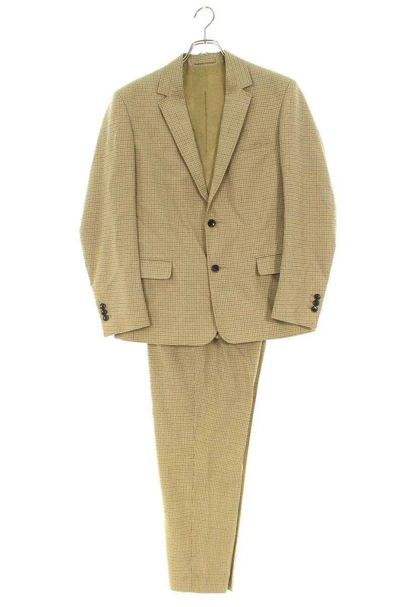 シュプリーム SUPREME　サイズ:S/30 19SS Plaid Suit チェック柄セットアッププレイドスーツ(ベージュ調)【102042】【BS99】【メンズ】【中古】bb154#rinkan*B