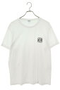 ロエベ LOEWE　サイズ:XL H526341XAI アナグラム刺繍Tシャツ(ホワイト)【724042】【SS13】【メンズ】【中古】bb127#rinkan*B