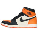 ナイキ NIKE サイズ:29cm 2015 AIR JORDAN 1 RETRO HIGH OG SHATTERED BACKBOARD 555088-005 エアジョーダン1レトロシャッタードバックボードスニーカー(ブラック×オレンジ×ホワイト)【721042】【SB01】【メンズ】【小物】【中古】bb378#rinkan*B