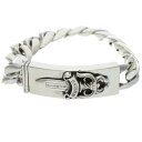 クロムハーツ Chrome Hearts サイズ:13LINK ID DAGGER ダガーIDクラシックリンク オールドシルバーブレスレット(シルバー 114.28g)【031042】【SS07】【小物】【中古】bb134 rinkan B