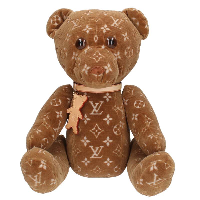 ルイヴィトン LOUISVUITTON　 GI0739 ドゥドゥ・テディ ベア モノグラム テディベアぬいぐるみ(ブラウン)bb324#rinkan*A