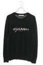 ジバンシィ GIVENCHY　サイズ:L BM90B1404X マルチカラーロゴシグネチャーニット(ブラック)【602042】【OM10】【メンズ】【中古】bb315#rinkan*B