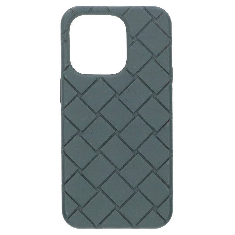 ボッテガヴェネタ BOTTEGA VENETA　 テックラバーiPhone14Proアイフォンケース(グレー調)【902042】【BS99】【小物】【中古】bb51#rinkan*B