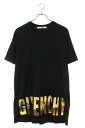 ジバンシィ GIVENCHY　サイズ:XXS 17J 7131 651 フロントロゴプリントTシャツ(ブラック)【012042】【OM10】【メンズ】【中古】bb216#rinkan*B