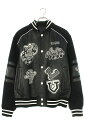 ルイヴィトン LOUISVUITTON サイズ:46 23SS RM231M U35 HOL07E 1AAUYX レザーバーシティスタジャンブルゾン(ブラック)...