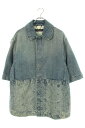 ルイヴィトン LOUISVUITTON サイズ:S 23AW RM232Q Y38 HOS46W モノグラム総柄デニム半袖シャツ(インディゴ)【902042】【...