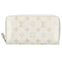 ルイヴィトン LOUISVUITTON N97773 ジッピー・ウォレット パイソンレザーモノグラムラウンドジップ長財布(ホワイト×ベージュ)【012042】...