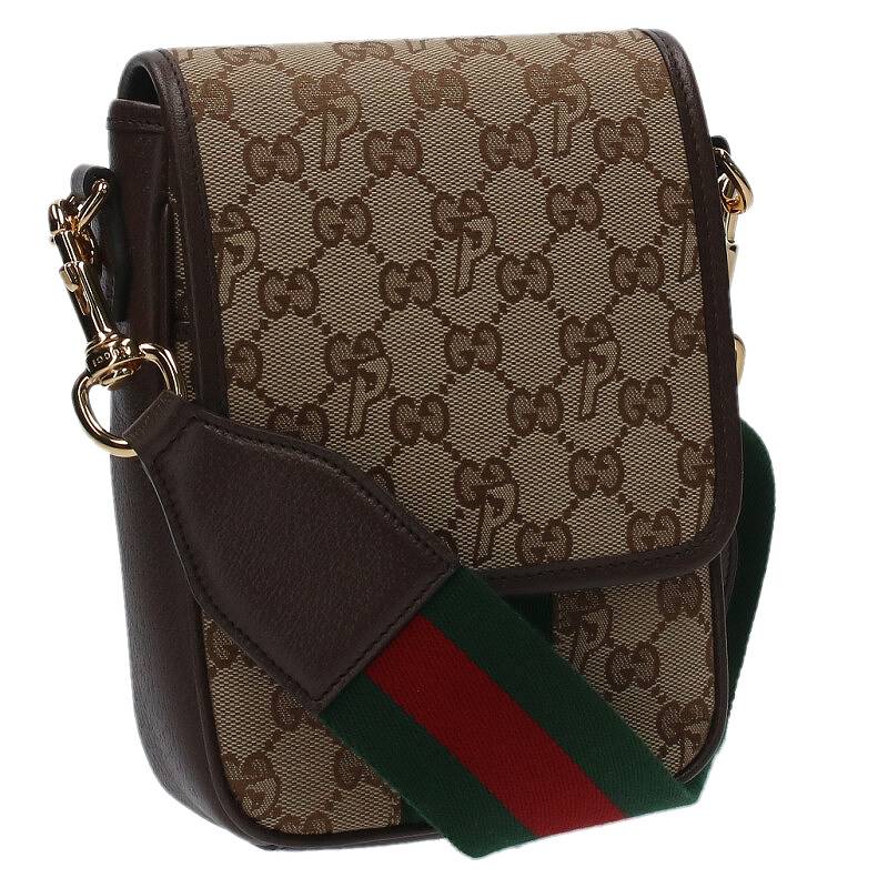 グッチ GUCCI　×パレス Palace 723142 GGシェリーラインロゴショルダーバッグ(ベージュ調)【712042】【SB01】【小物】【中古】bb346#rinkan*S