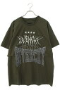 ジバンシィ GIVENCHY　サイズ:L 22AW BM71H93YE9 オーバーラップエフェクト刺繍レイヤードTシャツ(ダークブラウン調)【912042】【OM10】【メンズ】【中古】bb355#rinkan*S