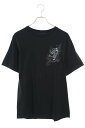 ナンバーナイン NUMBER(N)INE サイズ:L シャンブルズ ブーツプリントTシャツ(ブラック)【022042】【BS99】【メンズ】【中古】bb51 rinkan B