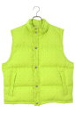 クロムハーツ Chrome Hearts　サイズ:M STIFF VEST スティッフ CHプラス総柄クロスボールボタンナイロンダウンベスト(イエロー)【122042】【SJ02】【メンズ】【中古】bb17#rinkan*A