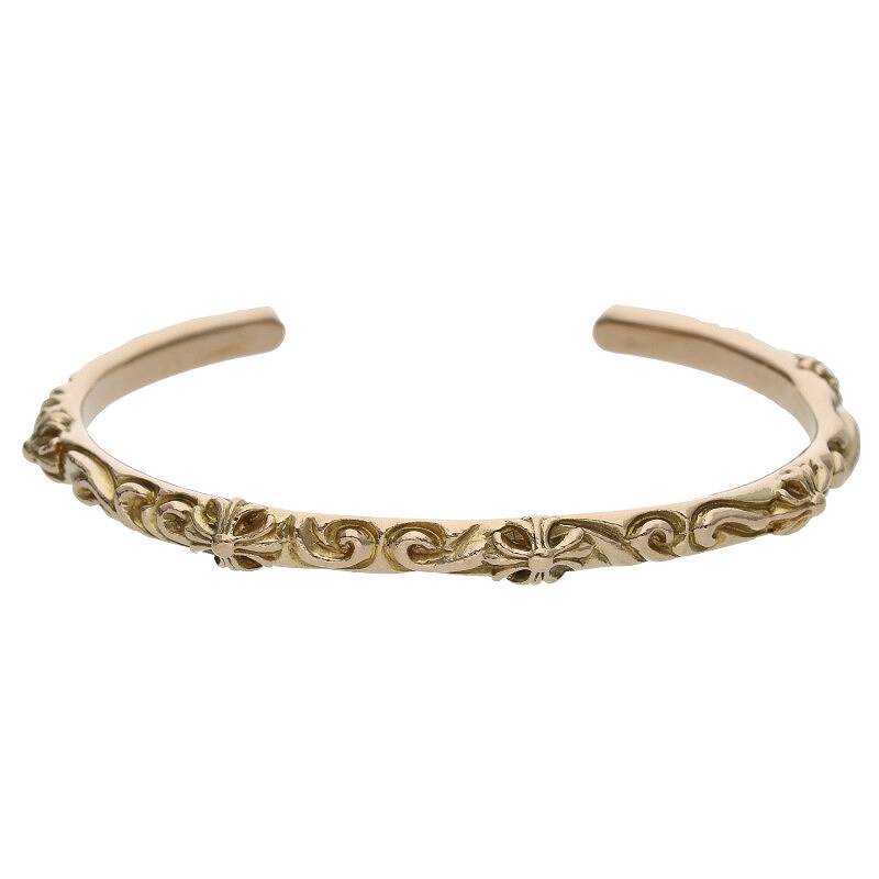 クロムハーツ Chrome Hearts　サイズ:イエローゴールド 22K BANGLE SBT 22K SBTバンド ゴールドバングル(イエローゴールド 32.08g)【522042】【SS07】【小物】【中古】bb82#rinkan*B