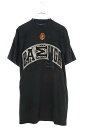 バレンシアガ BALENCIAGA サイズ:1 23SS 739028 TOVN2 クラッシュダスト加工ワッペンTシャツ(ブラック)【423052】【SS13】...