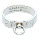 エルメス HERMES　サイズ:14号 Collier de Chien PM コリエドシアンPMシルバーリング(シルバー 4.69g)【903042】【GZ11】【小物】【中古】bb162#rinkan*B