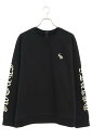 クロムハーツ Chrome Hearts　サイズ:XL SLOW RIDE LS CREW CH刺繍クルーネックスウェット(ブラック)【213042】【GZ11】【メンズ】【中古】bb20#rinkan*S