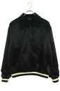 フィアオブゴッド FEAR OF GOD　サイズ:M FIFTH COLLECTION SATIN HALF ZIP COACHES JACKET ハーフジップサテンコーチジャケットブルゾン(ブラック)【613042】【BS99】【メンズ】【中古】bb315#rinkan*B