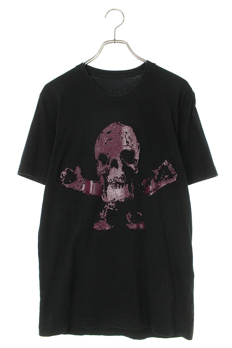 クロムハーツ Chrome Hearts　サイズ:M CH T-SHRT 1 FOTIハリスティータプリントTシャツ(ブラック)【123042】【OS06】【メンズ】【中古】bb359#rinkan*B