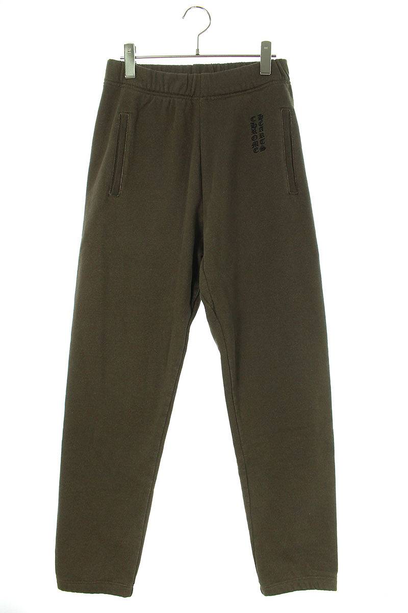 クロムハーツ Chrome Hearts　サイズ:S Y NOT SWEAT PANTS クロスパッチスウェットロングパンツ(カーキ)【913042】【SS07】【メンズ】【中古】bb169#rinkan*A