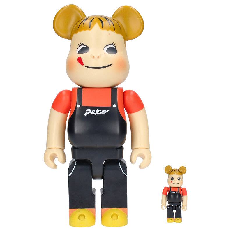 ベアブリック BE@RBRICK　×不二家のミルキー サイズ:100% 400% コーヒーミルキー 100%&400% ペコちゃん..