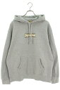 シュプリーム SUPREME　×バーバリー Burberry サイズ:L 22SS Burberry Box Logo Hooded Sweatshirt バーバリーボックスロゴパーカー(グレー)【123042】【OM10】【メンズ】【中古】bb51#rinkan*B