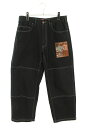 シュプリーム SUPREME　×マークレッキー サイズ:30インチ 23AW Dream English Kid Twill Panel Pants ツイルパネルロングパンツ(ブラック)【723042】【BS99】【メンズ】【中古】bb212#rinkan*B