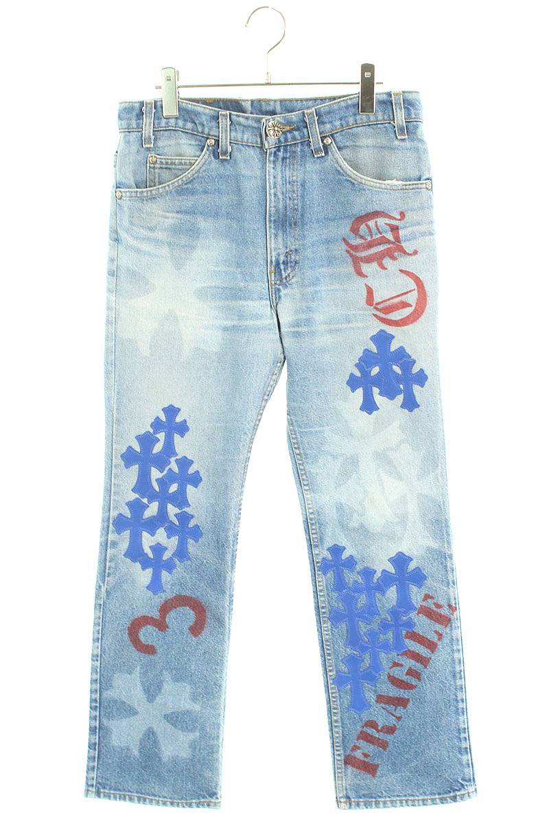 ϡ Chrome Hearts:31 STENCIL DENIM ƥ󥷥 ڥȥǥ󥯥ѥåդǥ˥ѥ(֥롼)123042ۡSS07ۡڥ󥺡ۡšbb51#rinkan*S