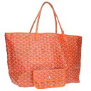 ゴヤール GOYARD サンルイ GM レザーハンドバッグ(オレンジ)【223042】【SS13】【小物】【中古】bb297#rinkan*B