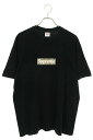 シュプリーム SUPREME　×バーバリー Burberry サイズ:L 22SS Burberry Box Logo Tee バーバリーボックスロゴTシャツ(ブラック)【823042】【OM10】【メンズ】【中古】bb205#rinkan*B