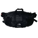 シュプリーム SUPREME ×ノースフェイス THE NORTH FACE 18AW Leather Mountain Waist Bag ボックスロゴレザー...