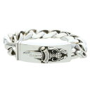 クロムハーツ Chrome Hearts　サイズ:13LINK ID DAGGER ダガーIDクラシックリンク シルバーブレスレット(シルバー 119.40g)【104042】【SS07】【小物】【中古】bb396#rinkan*A