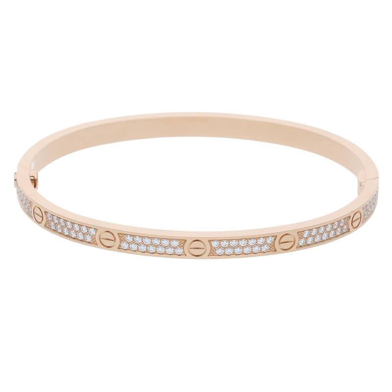 ƥ Cartier:16 LOVE BRACELET PAVE DIAMONDS SM ֥֥쥹 K18PG PAVE֥쥹å(ԥ󥯥ɡߥꥢ 17.00g)033042ۡSS13ۡھʪۡšbb326#rinkan*B