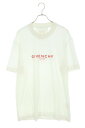 ジバンシィ GIVENCHY　サイズ:3XL BM716G3Y99 リバースロゴプリントTシャツ(ホワイト)【104042】【OM10】【メンズ】【中古】bb317#rinkan*B