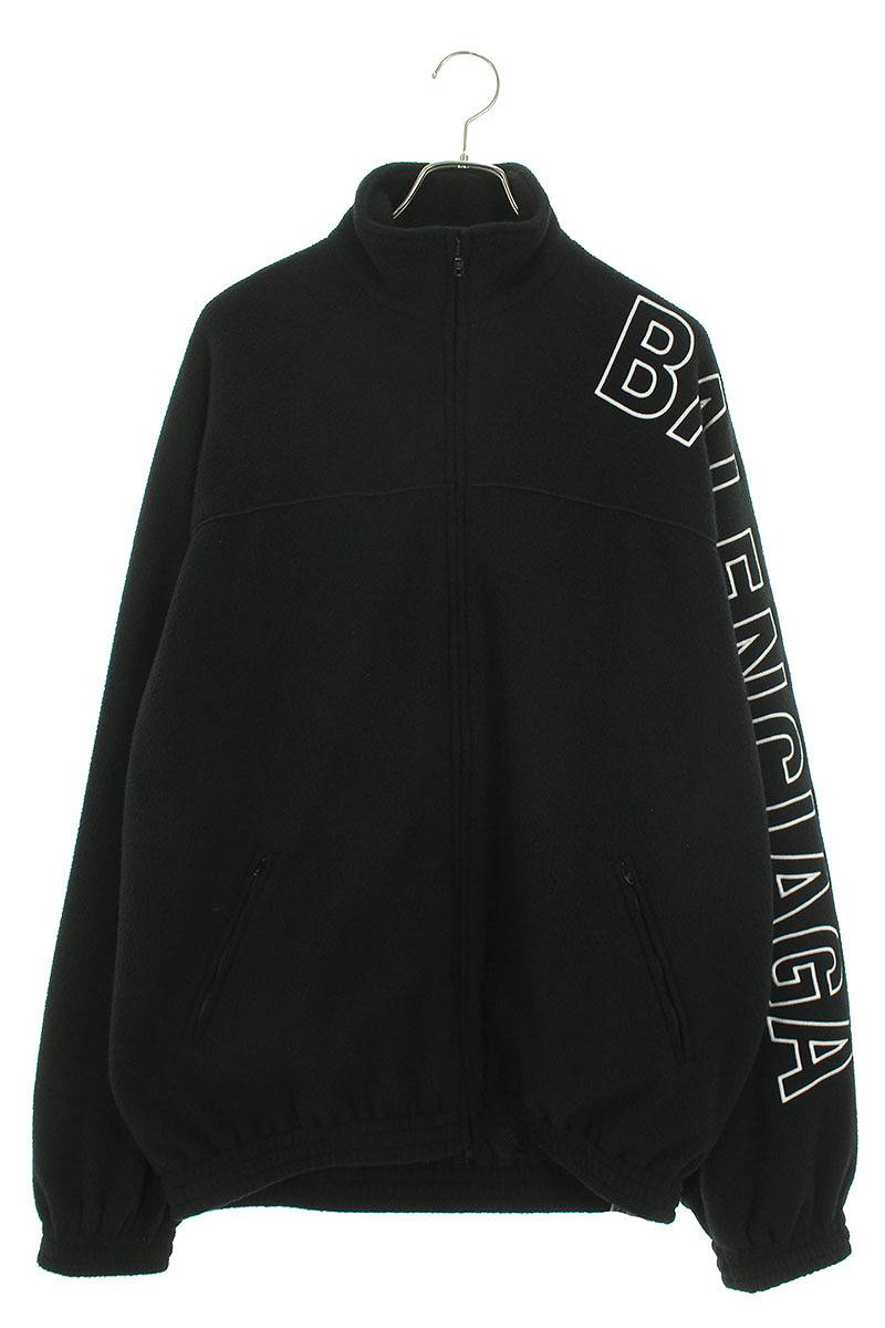 バレンシアガ BALENCIAGA　サイズ:46 23AW 7551106 TJQ32 サイドロゴフリースブルゾン(ブラック)【304042】【SS13】【メンズ】【中古】bb132#rinkan*A