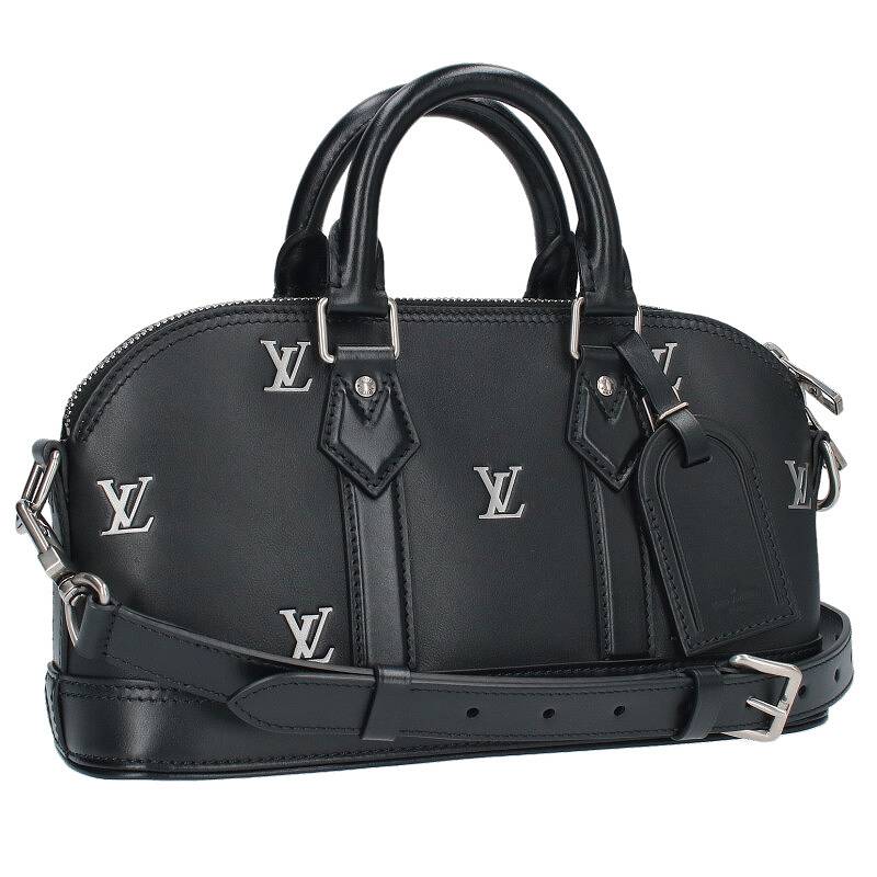 ルイヴィトン LOUISVUITTON　 M24529 アルマ EW モノグラムカーフスキン2WAYショルダーバッグ(ブラック×シルバー)【604042】【GZ11】【小物】【中古】bb326#rinkan*A