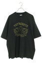 ヴェトモン VETEMENTS　サイズ:S 24SS UE64TR410BY BLACKYELLOW ロイヤルロゴTシャツ(ブラック×イエロー)【314042】【NO05】【メンズ】【新古品】bb20#rinkan*N