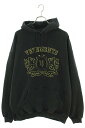 ヴェトモン VETEMENTS サイズ:XS 24SS UE64HD310BY BLACKYELLOW ロイヤルロゴパーカー(ブラック×イエロー)【314042...