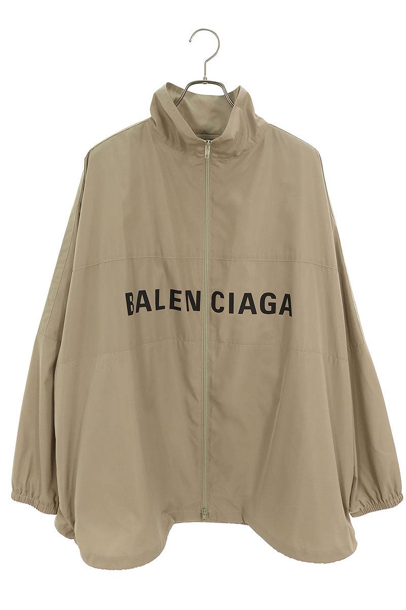 バレンシアガ BALENCIAGA　サイズ:M 24SS 725302 TPO06 ロゴプリントポプリンブルゾン(ベージュ)【314042】【OM10】【メンズ】【レディース】【新古品】bb20#rinkan*N