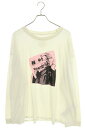 メゾンマルジェラ Maison Margiela サイズ:XL 24SS S50GC0698 プリント長袖カットソー(ホワイト×ピンク)【314042】【HJ1...