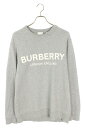 バーバリー Burberry　サイズ:M 8009505 ロゴプリントスウェット(グレー)【804042】【OM10】【メンズ】【中古】bb17#rinkan*B