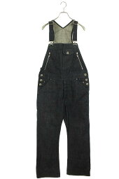 クロムハーツ Chrome Hearts　サイズ:L OVERALL ダガージップクロスボールボタンオーバーオール(インディゴ×シルバー)【704042】【SJ02】【メンズ】【中古】bb310#rinkan*C