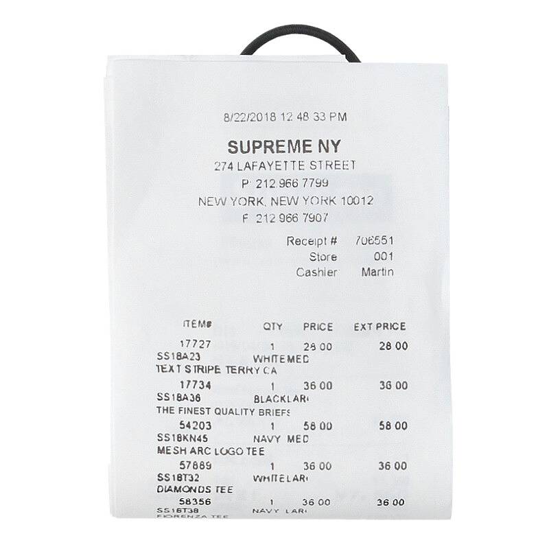 ץ꡼ SUPREMEߥ२ॷå MM6 24SS Receipt Wallet 쥷ȥǥ쥶(֥åߥۥ磻)114042ۡSB01ۡھʪۡšbb51#rinkan*S