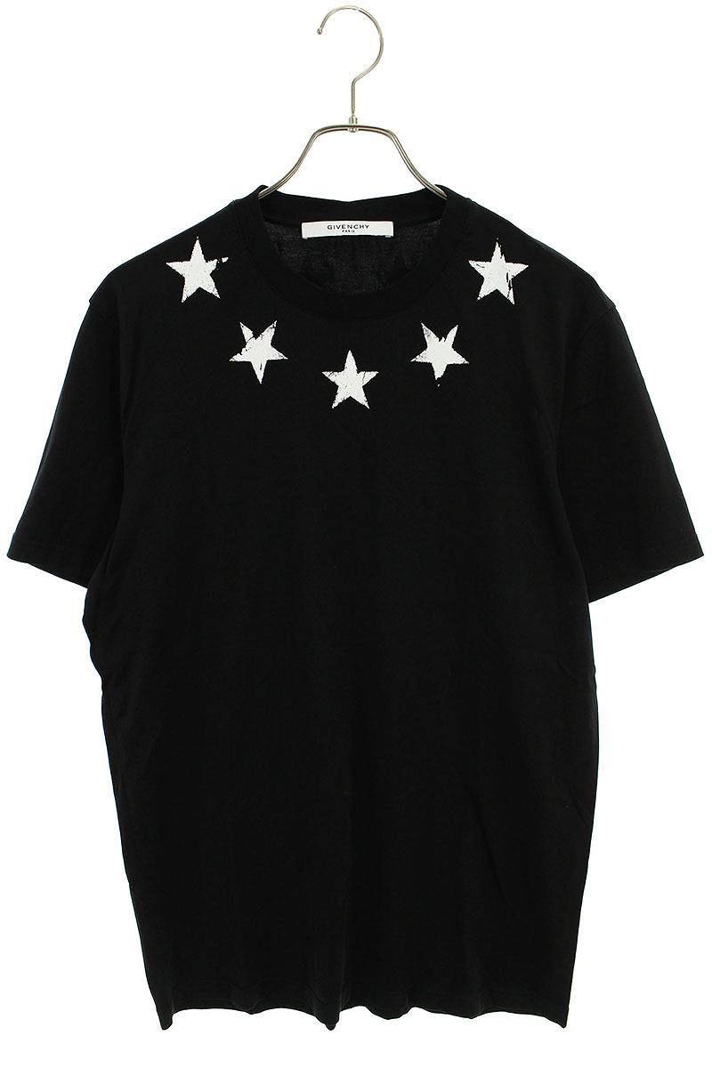 ジバンシィ GIVENCHY　サイズ:M BM70CN3002 スタープリントTシャツ(ブラック)【624042】【BS99】【メンズ】【中古】bb51#rinkan*B