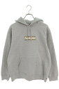 シュプリーム SUPREME　×バーバリー Burberry サイズ:M Burberry Box Logo Hooded Sweatshirt バーバリーボックスロゴパーカー(グレー)【414042】【SB01】【メンズ】【中古】bb17#rinkan*A